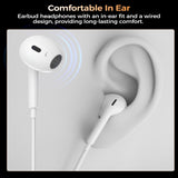 In Ear Headphones & Earbuds: Choetech OC-A016 3.5mm lateral in ear Stereo sound Wired Headphones White