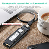 Hard Drives: CHOETECH PC-HDE02 M.2 to USB SSD Reader (Enclosure only) Supports M-Key (PCI-E NVMe-based)