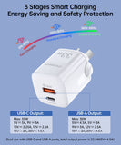 Power Banks & Chargers: CHOETECH PD5006 33W Dual Port Wall Charger