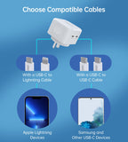 Phone Chargers: CHOETECH Q5008 PD 35W Dual USB-C Charger