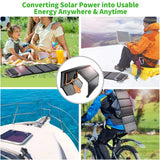 Portable Solar Panels: CHOETECH SC005 22W Portable Waterproof Foldable Solar Panel Charger (Dual USB Ports)