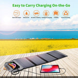 Portable Solar Panels: CHOETECH SC005 22W Portable Waterproof Foldable Solar Panel Charger (Dual USB Ports)