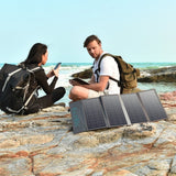 Phone Chargers: Choetech SC006 Solar Panel Portable Charger 40W 18V USB C Solar Panels Charger with USB C PD 30W