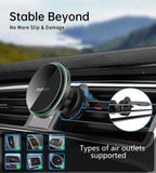 Camping Lights & Lanterns: CHOETECH T204-F 15W Magnetic Car Charger Holder with LED Light (Aluminium alloy housing)