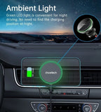 Camping Lights & Lanterns: CHOETECH T204-F 15W Magnetic Car Charger Holder with LED Light (Aluminium alloy housing)