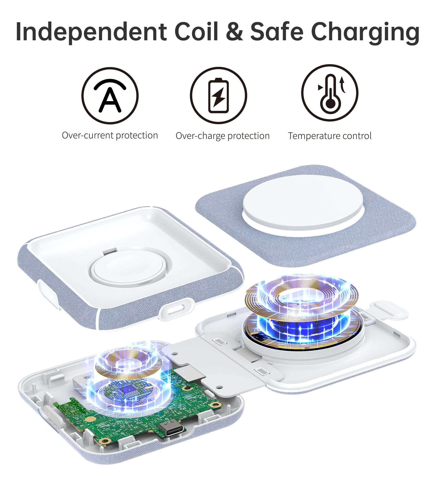 Phone Chargers: CHOETECH T323 2-in-1 Magsafe&MFI Wireless Charger