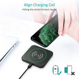 Phone Chargers: CHOETECH T511BW Fast Wireless Charging Pad Black And White 2 Pack