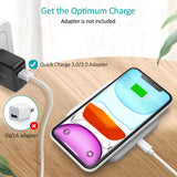 Phone Chargers: CHOETECH T511BW Fast Wireless Charging Pad Black And White 2 Pack
