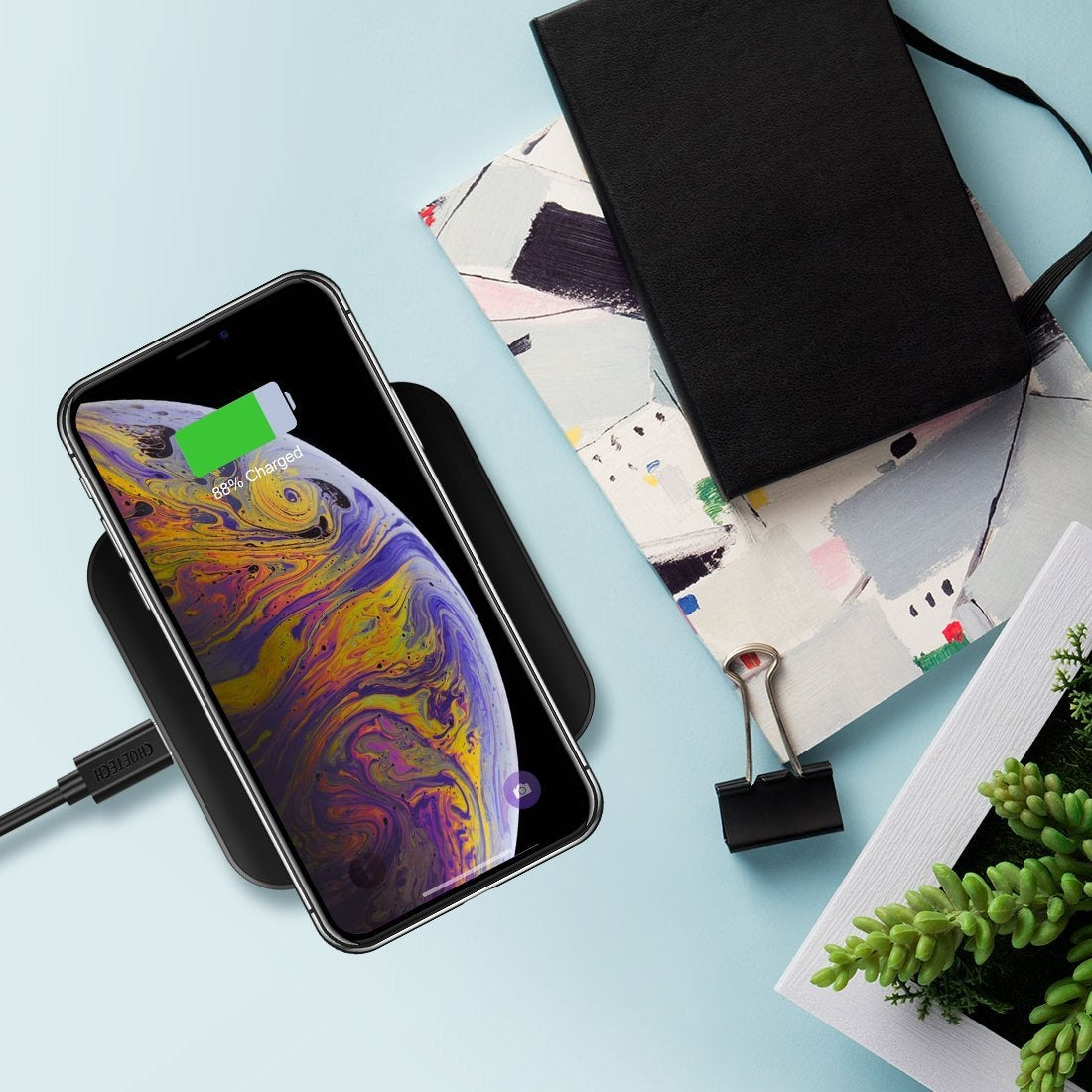 Phone Chargers: CHOETECH T511S 10W/7.5W Fast Wireless Charger Pad