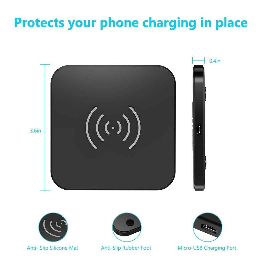 Phone Chargers: CHOETECH T511S 10W/7.5W Fast Wireless Charger Pad