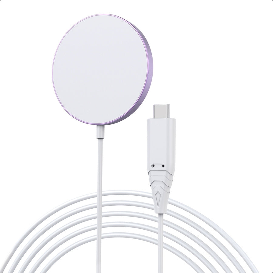 Phone Chargers: CHOETECH T518-PK Magnetic Wireless Charger for all Qi Cell Phone & iPhones 12/13/14/15 (Pink)