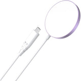 Phone Chargers: CHOETECH T518-PK Magnetic Wireless Charger for all Qi Cell Phone & iPhones 12/13/14/15 (Pink)