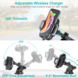 Car Mounts: CHOETECH T521-F 15W Fast Wireless Charging Car Dock