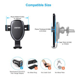 Car Mounts: CHOETECH T536-S Fast Wireless Charging Car Mount Phone Holder