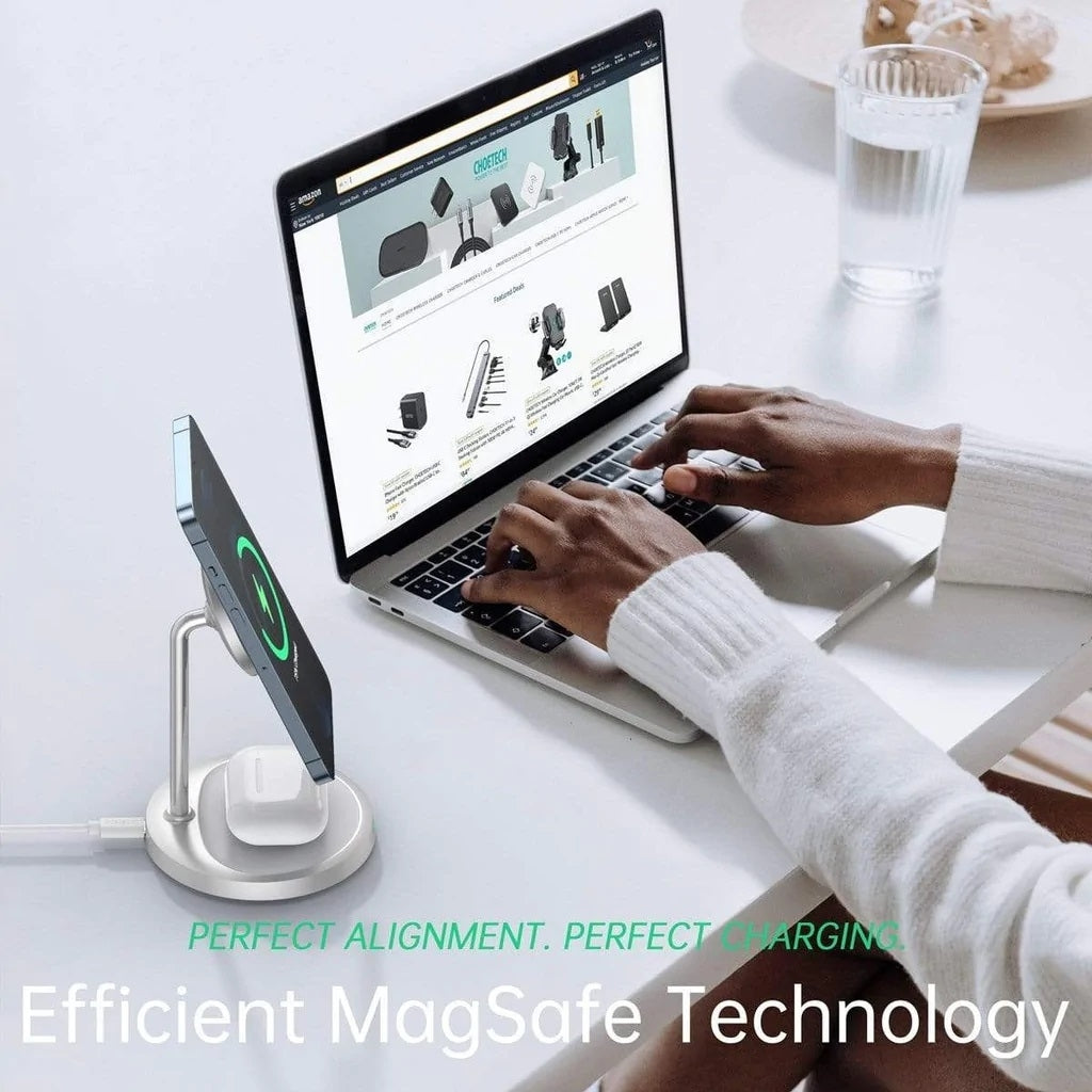 Phone Chargers: CHOETECH T581-F MagSafe iPhone Magnetic Wireless Charger Stand