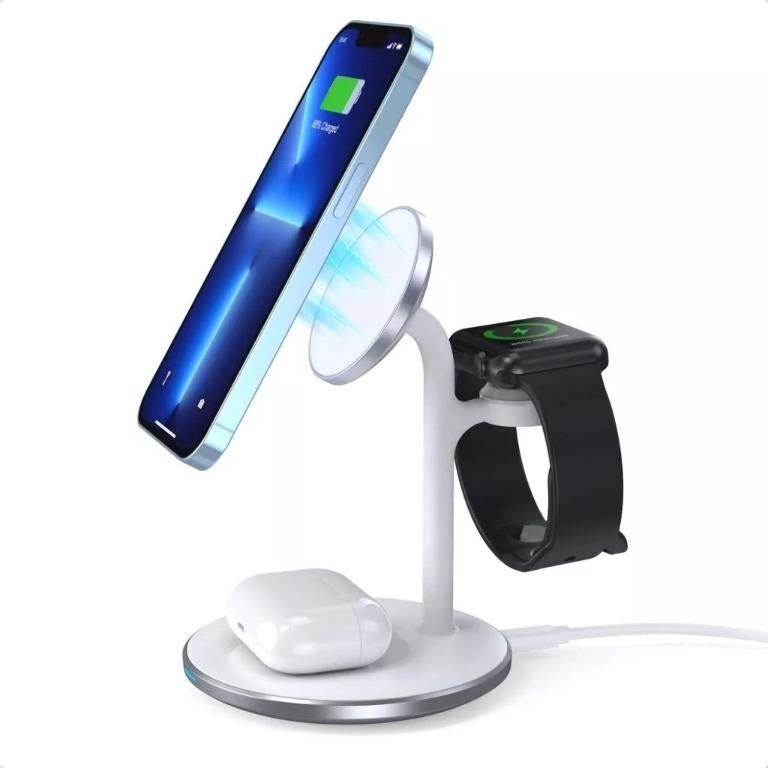 Phone Chargers: CHOETECH T585-F 3-in-1 Wireless Charging Station Dock