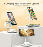 Phone Chargers: CHOETECH T585-F 3-in-1 Wireless Charging Station Dock