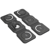 Phone Chargers: CHOETECH T588-F-BK 3-in-1 Foldable Fast Wireless Charger for Phone/Watch/Earphone