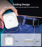 Phone Chargers: CHOETECH T588-F-WH 3-in-1 Foldable Fast Wireless Charger for Phone/Watch/Earphone