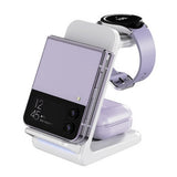 Phone Chargers: CHOETECH T608-F 15W 4-in-1 Wireless Charger Stand for iWatch and Samsung Watch