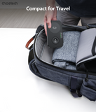 Phone Chargers: CHOETECH T616-F-BK 3in1 Magnetic Foldable Wireless Charger Black