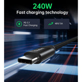 Computer Cables & Adapters: CHOETECH XCC-1036 USB-C M to M PD3.1 240W Super Fast Charging Cable 2M
