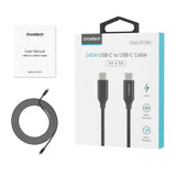 Computer Cables & Adapters: CHOETECH XCC-1036 USB-C M to M PD3.1 240W Super Fast Charging Cable 2M