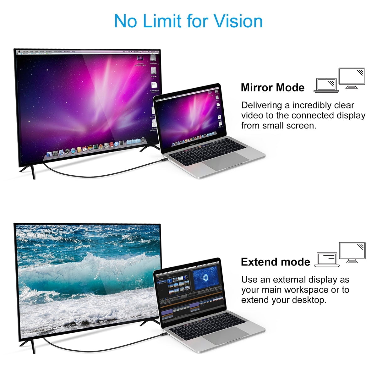 TVs & Accessories: CHOETECH XCH-0030 USB-C To HDMI Cable 3M