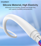 Phone Chargers: CHOETECH XCL-0002 Silicone USB-C to L Cable 1m White