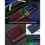 Desktops & Accessories: T-Wolf TF800 RGB 4-pcs Gaming Keyboard/Mouse/Headphone/Mouse Pad Kit Set