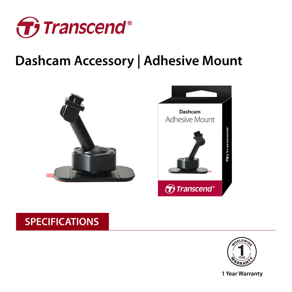 Car Mounts: TRANSCEND TS-DPA1  Adhesive Mount for DrivePro