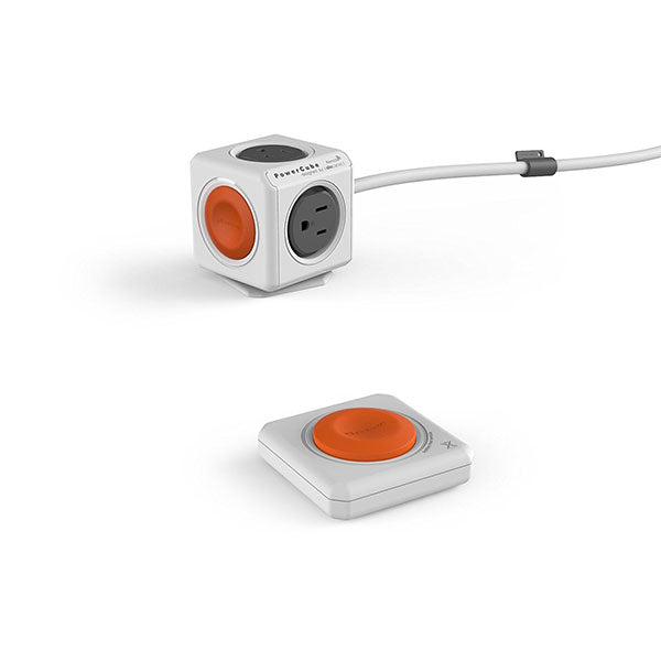 Powerboards & Adapters: Allocacoc Powercube Extended Remote 4-Outlets + Remote control button