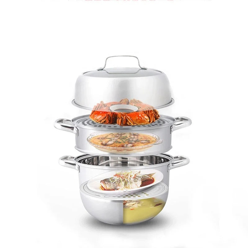 Rice Cookers & Steamers: Zhang Xiao Quan 28cm 3-Tier Steamer