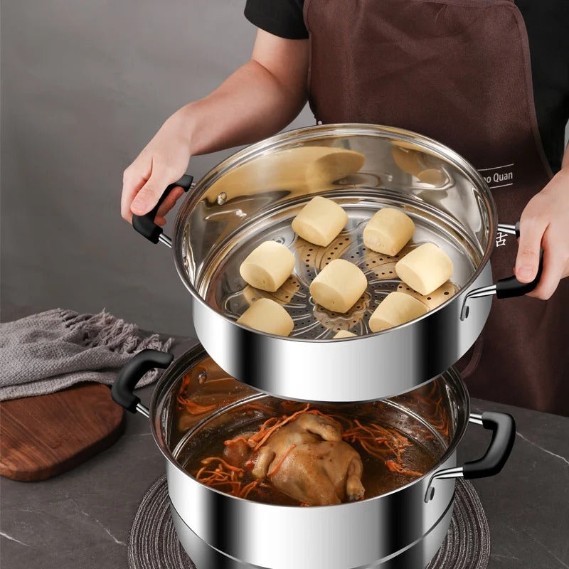 Rice Cookers & Steamers: Zhang Xiao Quan 28cm 3-Tier Steamer