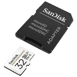 Memory Cards: SANDISK HIGH ENDURANCE MICROSDHC CARD SQQNR 32G UHS-I C10 U3 V30 100MB/S R 40MB/S W SD ADAPTOR SDSQQNR-032G-GN6IA