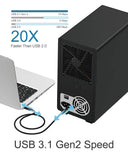 Hard Drives: ICY BOX IB-3810-C31 SINGLE enclosure for 10x HDD with USB 3.1 (Gen 2) Type-C or Type-A interface