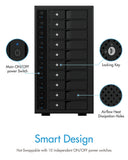 Hard Drives: ICY BOX IB-3810-C31 SINGLE enclosure for 10x HDD with USB 3.1 (Gen 2) Type-C or Type-A interface
