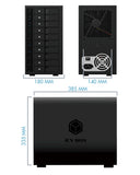 Hard Drives: ICY BOX IB-3810-C31 SINGLE enclosure for 10x HDD with USB 3.1 (Gen 2) Type-C or Type-A interface