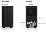 Hard Drives: ICY BOX IB-3810-C31 SINGLE enclosure for 10x HDD with USB 3.1 (Gen 2) Type-C or Type-A interface