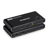 Laptop Stands: Simplecom KM470 2-Port USB-C KVM Switch 8K Docking Station HDMI 2.1 DP for Laptop Tablet