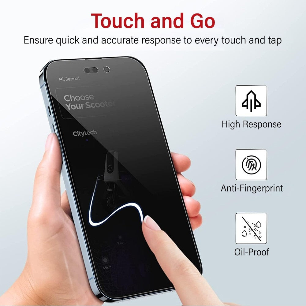 Privacy Tempered Glass Screen Protector for iPhone 16 Pro / 17 / 17 Pro