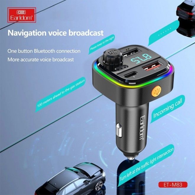 Earldom M83 Wireless Car Kit FM Transmitter