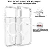 UTIA Ultimake Shockproof Transparent Case Cover With Magnetic Ring for iPhone 17 Pro Max