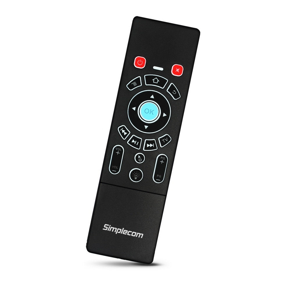 Keyboards & Accessories: Simplecom RT250 Rechargeable 2.4GHz Wireless Remote Air Mouse Keyboard with Touch Pad and Backlight