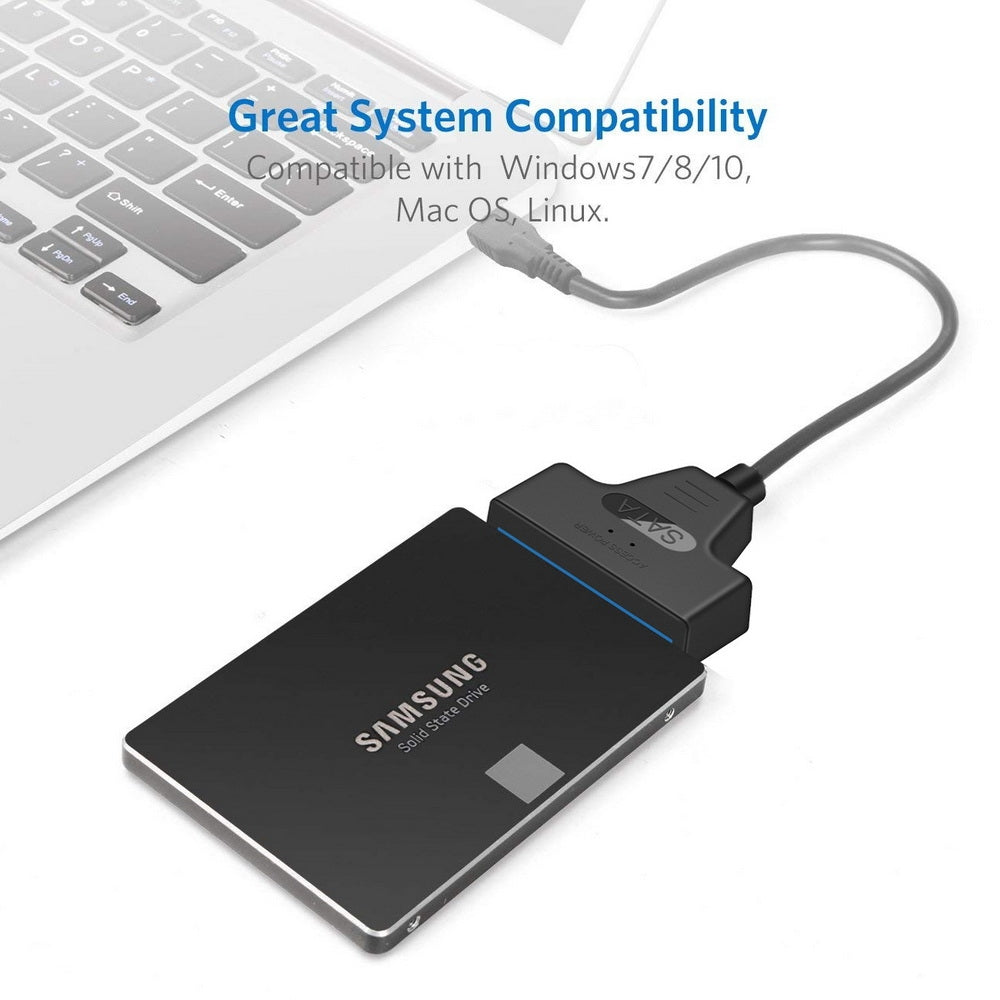 Hard Drives: Simplecom SA128 USB 3.0 to SATA Adapter Cable for 2.5" SSD/HDD