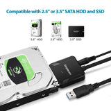 Hard Drives: Simplecom SA236 USB 3.0 to SATA Adapter Cable Converter with Power Supply for 2.5" & 3.5" HDD SSD