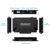 Simplecom SA492 USB 3.0 to 2.5/3.5/5.25 inch SATA IDE Adapter with Power Supply