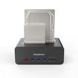 Hard Drives: Simplecom SD352 USB 3.0 to Dual SATA Aluminium Docking Station with 3-Port Hub and 1 Port 2.1A USB Charger