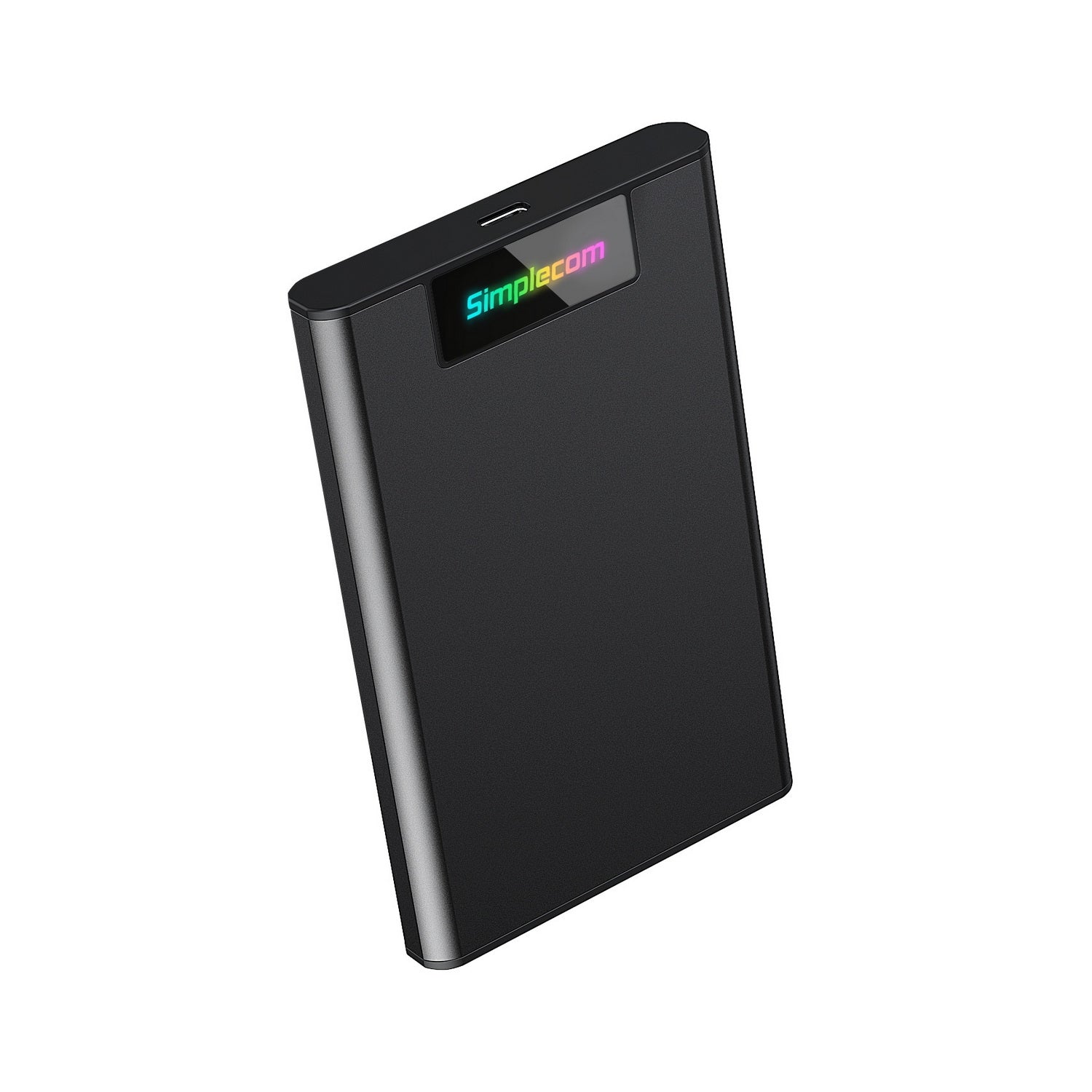 Hard Drives: Simplecom SE239 Tool-free 2.5" SATA HDD SSD to USB-C Enclosure with RGB Lights USB 3.2 Gen 2