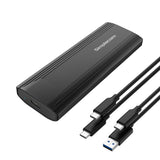 Hard Drives: Simplecom SE504v2 NVMe / SATA Dual Protocol M.2 SSD USB-C Enclosure Tool-Free USB 3.2 Gen 2 10Gbps